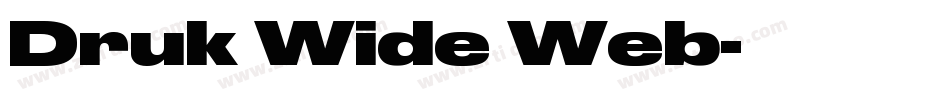 Druk Wide Web字体转换